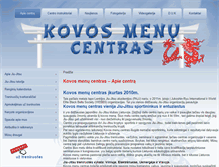 Tablet Screenshot of kovos-menai.lt